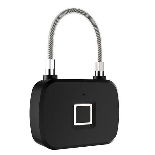 Smart Lock Fingerprint Outdoor Luggage Bag Padlock With Meta