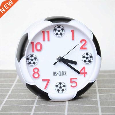 Creative 3D Football Sport Alarm Clock Analog Digital Clock