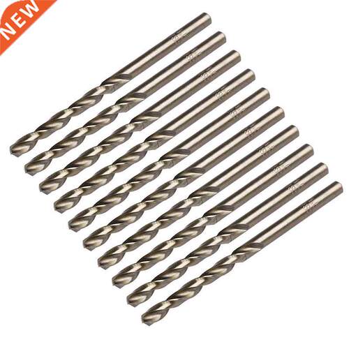 10Pcs 1/1.5/2/2.5/3/3.2/3.5/4/4.5/5mm M35 Round Shank HSS-Co