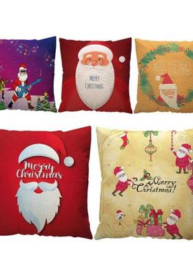 Christmas Cushion Cover 45x45CM Pillowcase Sofa Cushions Pil