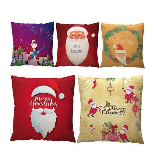 Christmas Cushion Cover 45x45CM Pillowcase Sofa Cushions Pil