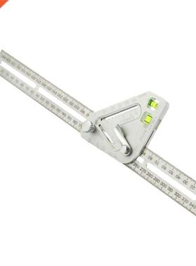 Multifunctional Triangle Angle Ruler Level Protractor Alumin