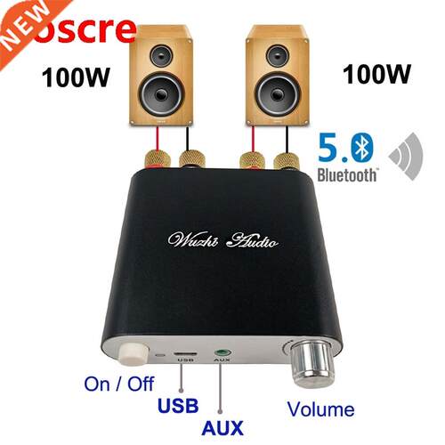 2*100W Bluetooth 5.0 TPA3116D2 Digital Power Audio Amplifier