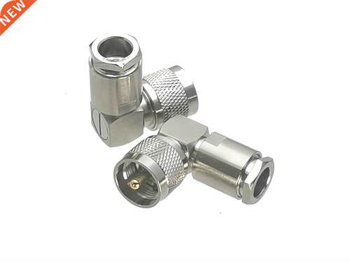 1Pcs Connector UHF PL259 Male plug Right angle Clamp RG8 LMR