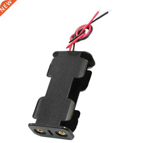 2Pcs Side Opening Frame 2 x 1.5V AA Case Holder Black