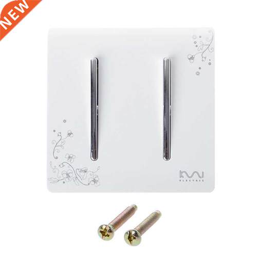 Luxury Light Switch 2 Gang 1 Way Ivory Brief Art Weave AC 11