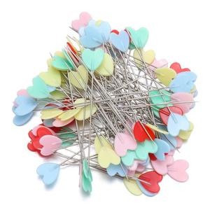 100Pcs/Box Love Heart Sewing Pins Colorful Patchwork Quiltin