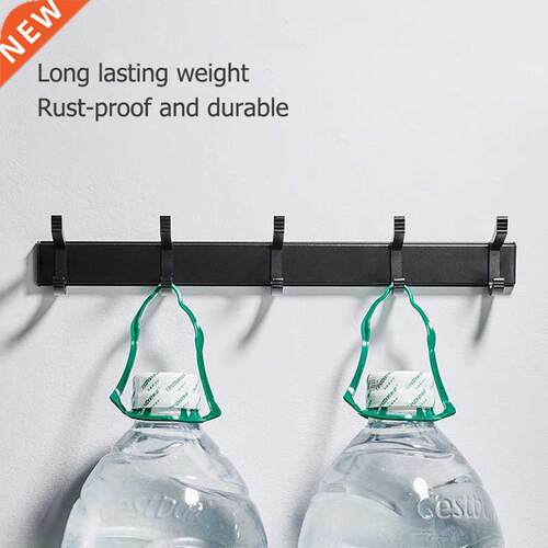 3/4/5/6/7/8 Hooks Coat Rack Wall ount Hook Hanger Organizer