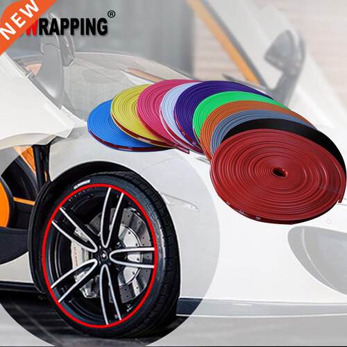 8M Car Wheel Protector Hub er Strips Auto Rim/Tire Guard Mod