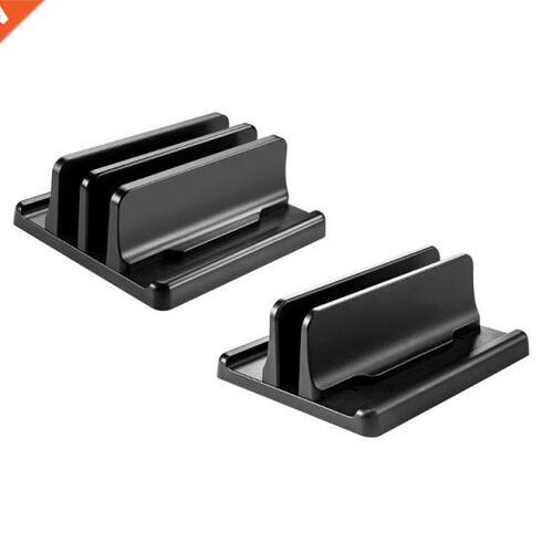 Vertical Laptop Stand, Aluminum Dual Laptop Holder with ju