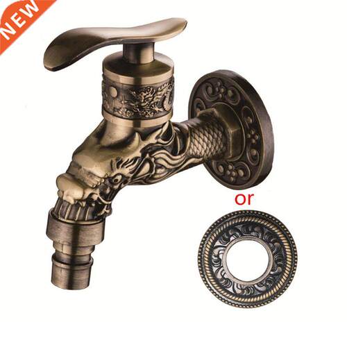 Antique Bronze Bathroom Sink Faucet Dragon Washing Machine T