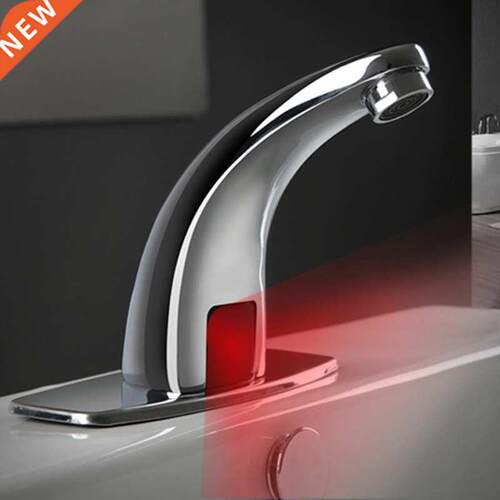 Basin Faucet G1/2in Automatic Infrared Water Faucet Bathroom