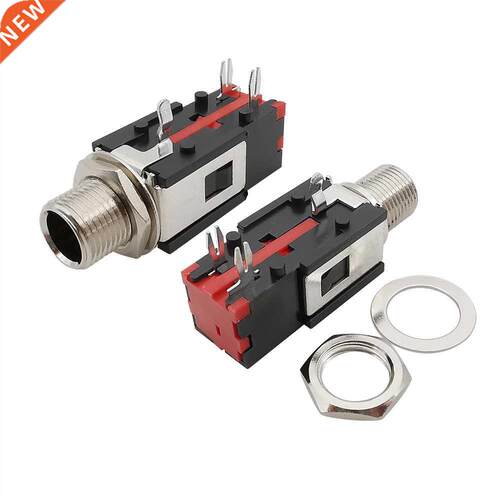 5Pcs PJ-602B 6.35mm Stereo Phone Jack Headphone Socket Threa