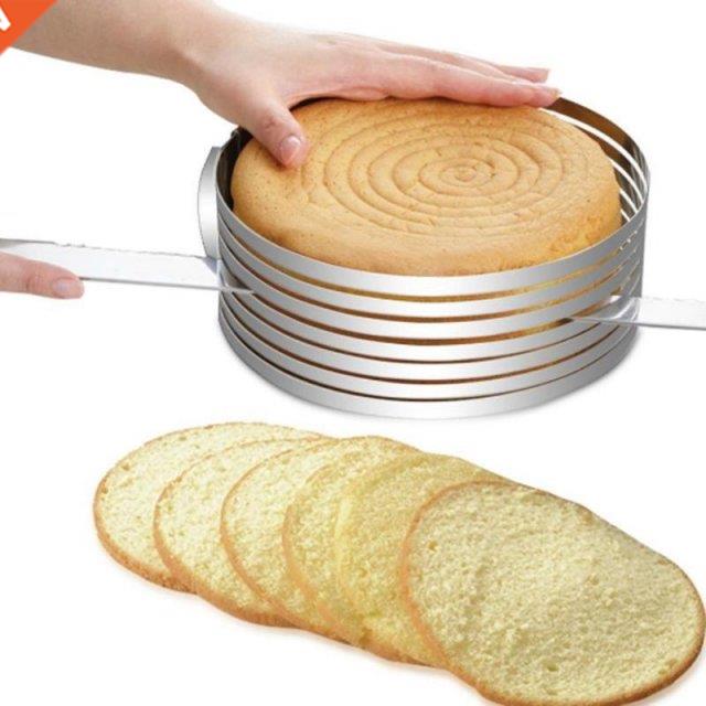 Adjustable Cake Cutter Slicer Stainless Steel Round Bread Ca 模玩/动漫/周边/娃圈三坑/桌游 海报/色纸 原图主图