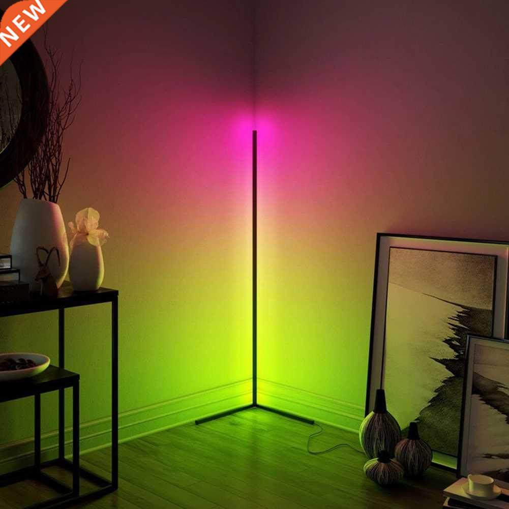 RGB Remote Control LED Corner Floor Lamp Colorful Atmosphere