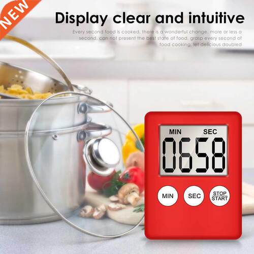 Kitchen Timer Digitl Mgnetic Cooking Bking LCD Count Down