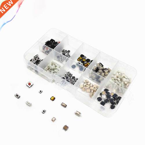 250pcs 10 Types Tactile Push Switch Car Keys Remote Button M
