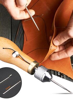 Wooden Handle Waxed Thread Leather Sewing Machine  Pu