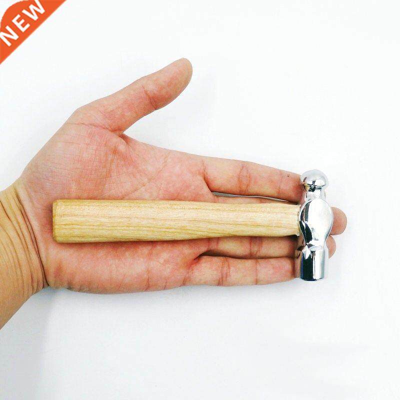 Mini Hammer Smashing Walnut Round Head Wooden Handle Hammer