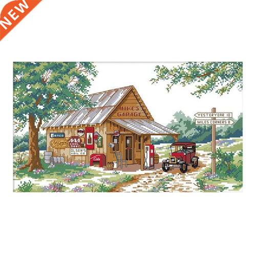 Cross Stitch Kits 11CT Cotton DIY Embroidery Starter Kits Em
