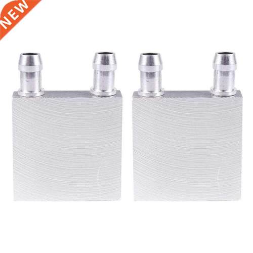 2pcs 40X40X12mm Aluminum Water Liquid Cooler Block Heatsink
