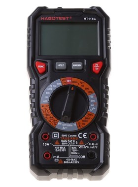 HT118 6000 Counts 1000V AC DC Digital Multimeter NCV Multime