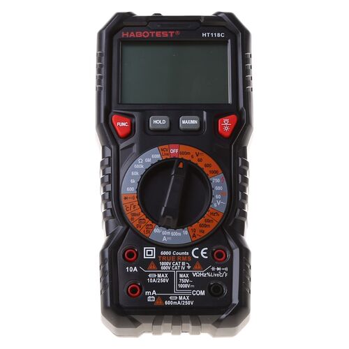 HT118 6000 Counts 1000V AC DC Digital Multimeter NCV Multime