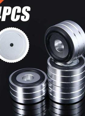 4pcs Aluminum Isolation Feet Pad Professional Speaker Turnta