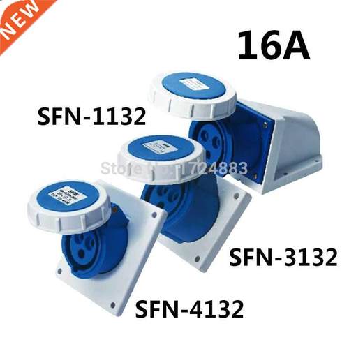 16A 3 pole connector Industrial malefemale sockets SFN-1132