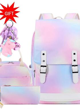 Girls Backpack for School Rainbow 15.6		 Lap Kids Book