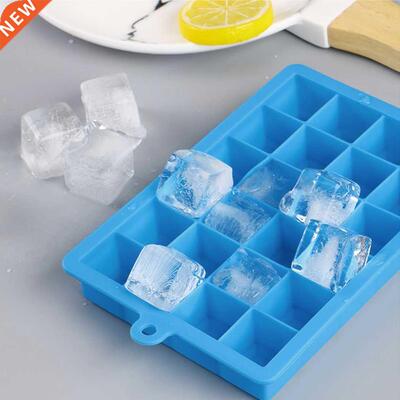 Silicone Ice Cube Tray With Lid For Freezer Ice Cream Cold D