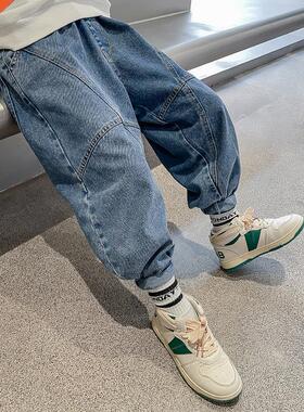 Boys Casual Jeans Long Trousers Spring Autumn Denim Pants Te