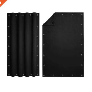 2Pcs Temporary Blackout Blinds Curtain for Window Adjustable