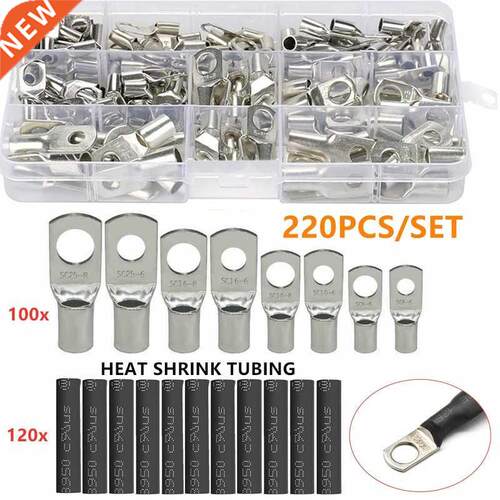 100/60 Pcs Assortment Copper Lug Ring Car Battery Terminals