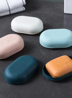 Portable Soap Holder Plastic Shower Soap Box Soap Case Tray