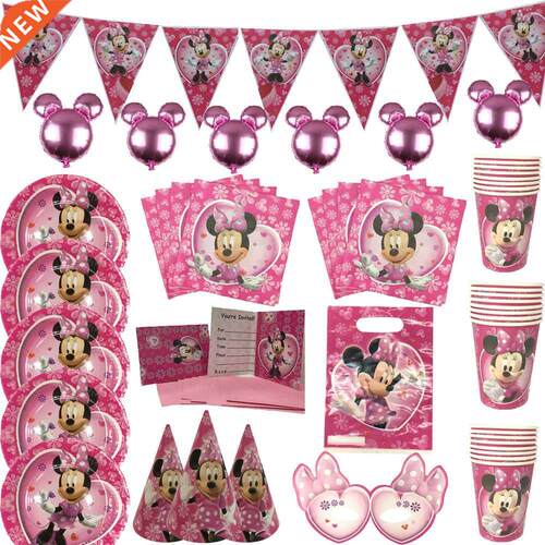 Disney Dot Pink Minnie Mouse Theme Party Supplies Paper Cup