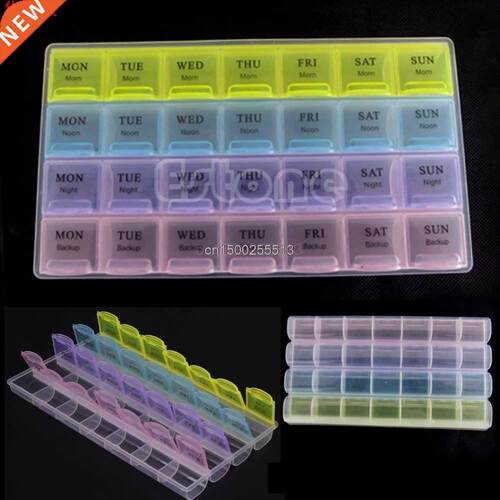 Storage Case Tablet Pll Box Holder Medcne Storage Organ