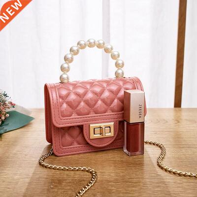New Mini Bag Shoulder Messenger Bag Jelly Bag Student Pearl