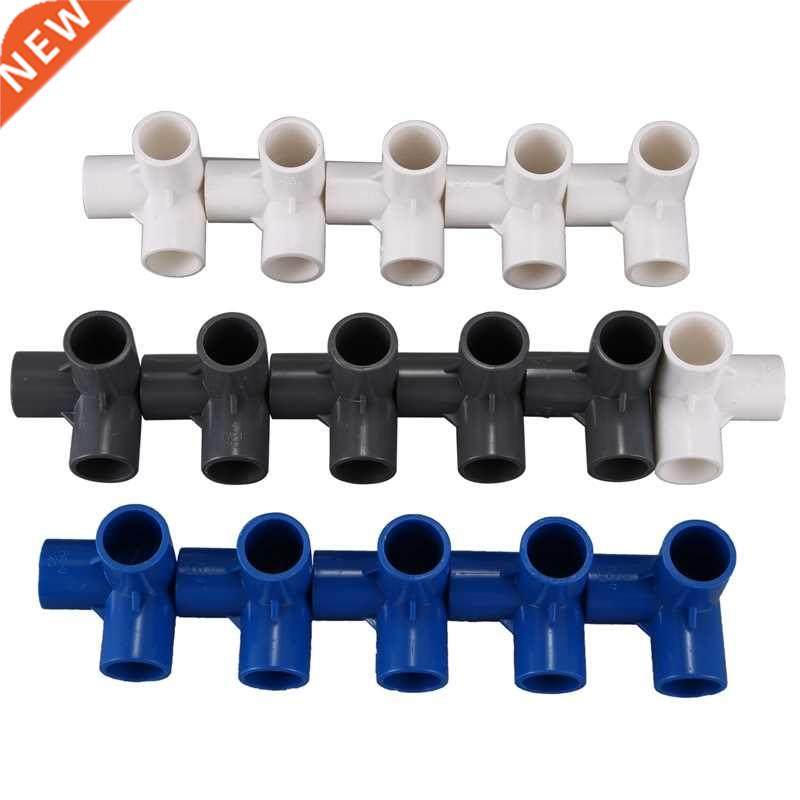16pcs Plastic PVC 20mm Hose Tee Connector 3 Way Joint For Ga