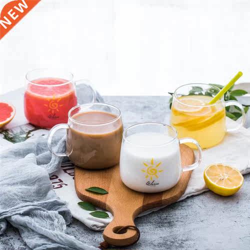 450ml Clear Heat-resistant Tea Beer Mug Juice Cup Coffee Cup