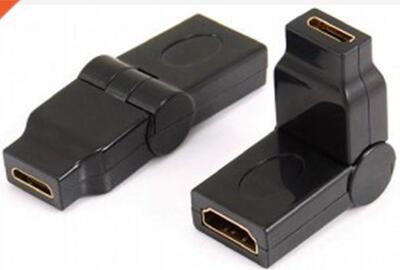 180 degree Rotating 90 angle Mini HDMI Female to HDMI Female