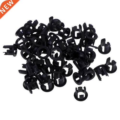 50pcs 3mm 5mm Lmp LED Diode Holder Clip Useful Blck Plsti