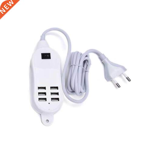 EU Plug 6 Ports Multiple Wall USB Charger 0W 5A Adapter Pho