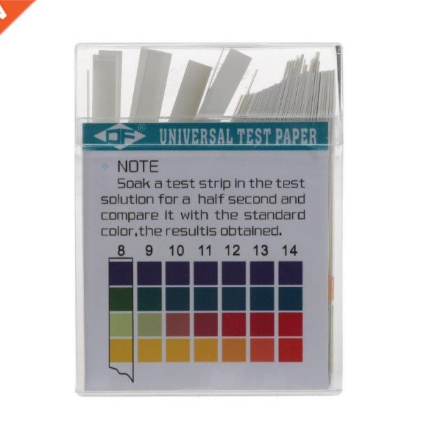 100 Strips 0-14 PH Alkaline Acid Indicator Paper Water Saliv