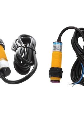 2 Pcs DC 3 Wire 6-36V IR Photoelectric Sensor Switch 30Cm E1