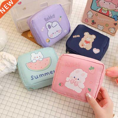 Cartoon Sanitary Napkin Towels Bag Girl Travel Mini Makeup B