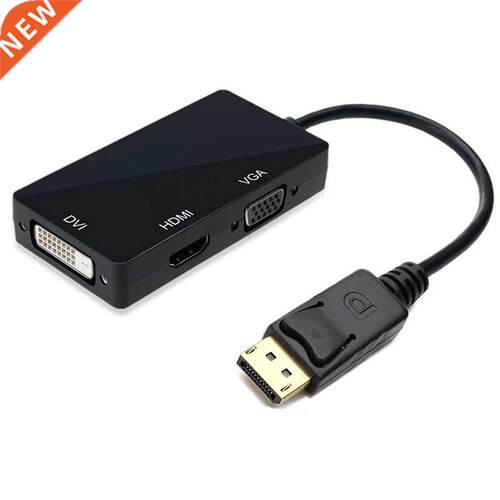 3 in 1 DisplayPort DP To HDMI-compatible DVI VGA Adapter Cab