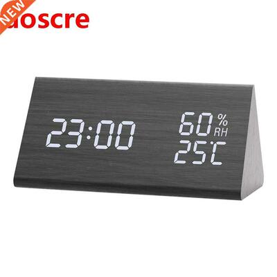 Humidity and Temperature Alarm Clock Triangle Digital Baby R