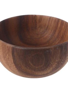 Wooden Fruit Vegetable Storage Bowl Dough Mixer Basin Decora