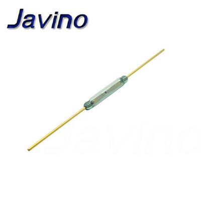 10PCS Reed Switch 2 *14mm Magnetic Control Switch Green Glas